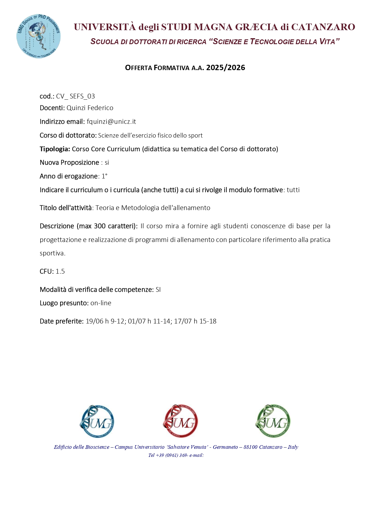 CV_ SEFS_03- Teoria e Metodologia dell'allenamento